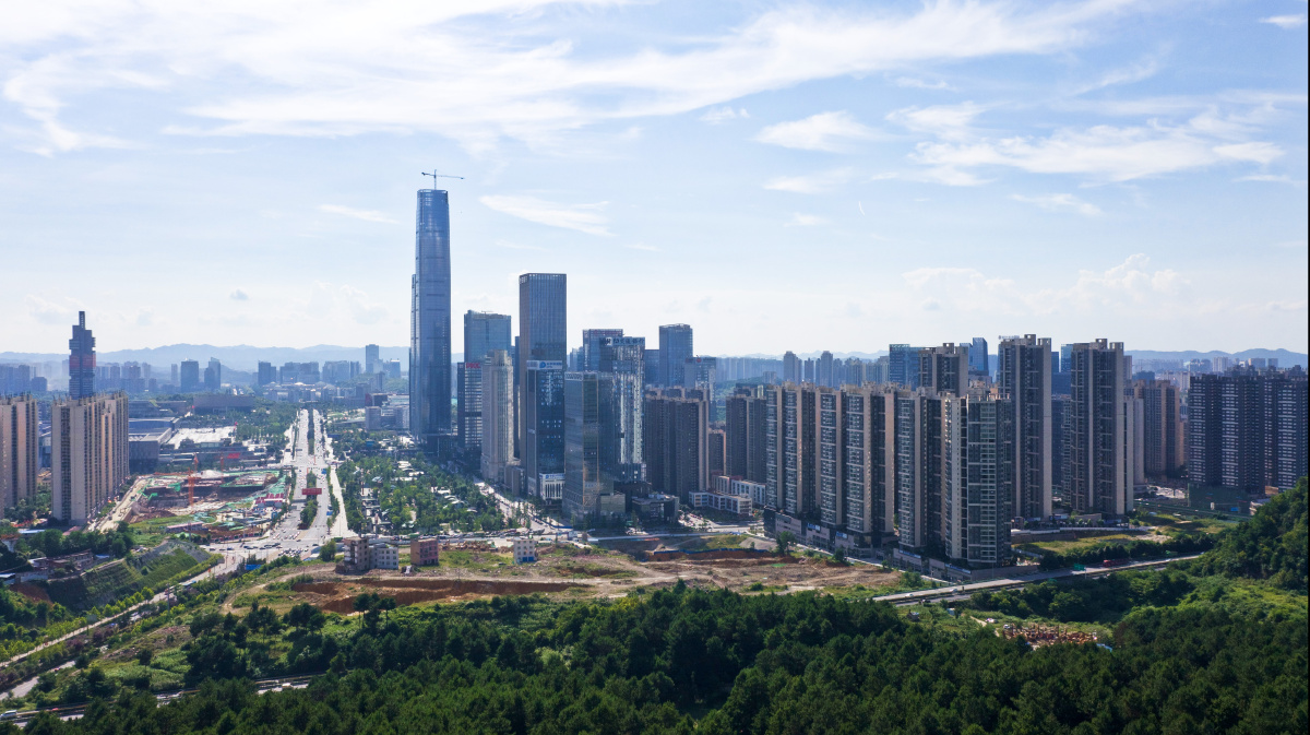 贵州贵阳观山湖区贵州贵阳金融城贵州第一高楼ztf中心