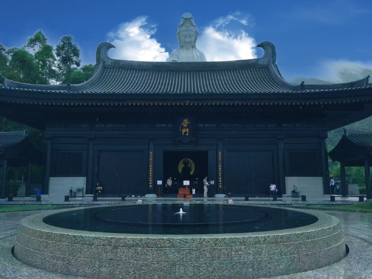 香港慈善寺竖立着全球第二高的户外观音像05