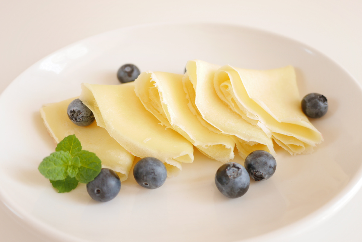 薄薄的可丽饼皮