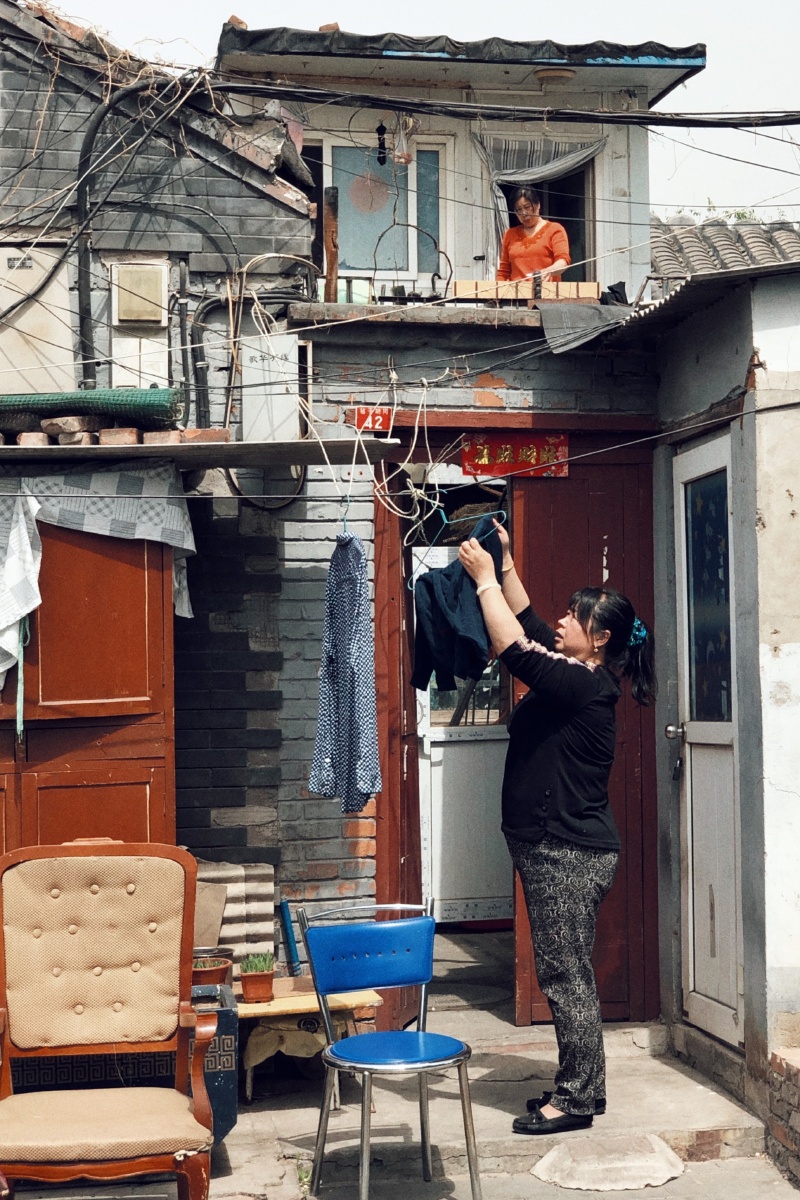 老胡同里的大杂院