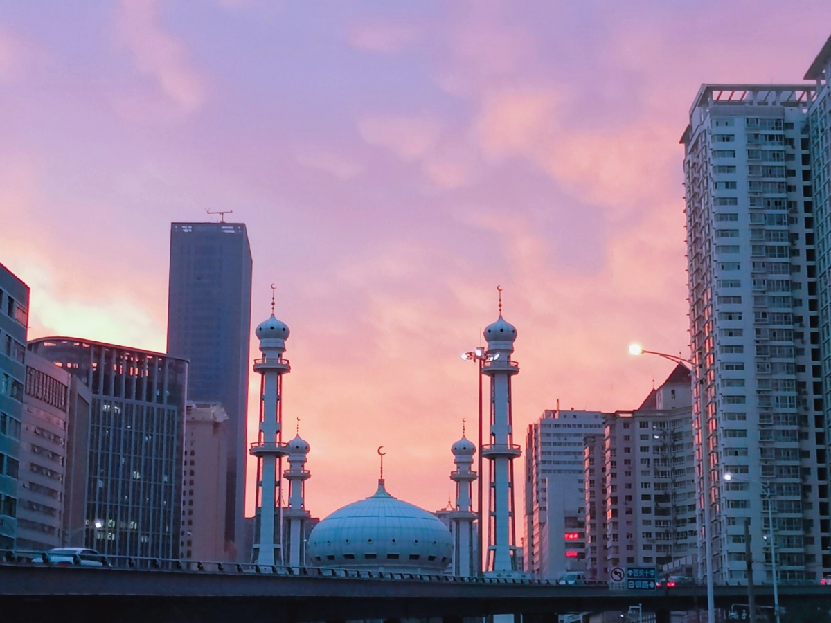 兰州西关大清真寺 日出拍摄时间2020 09 11