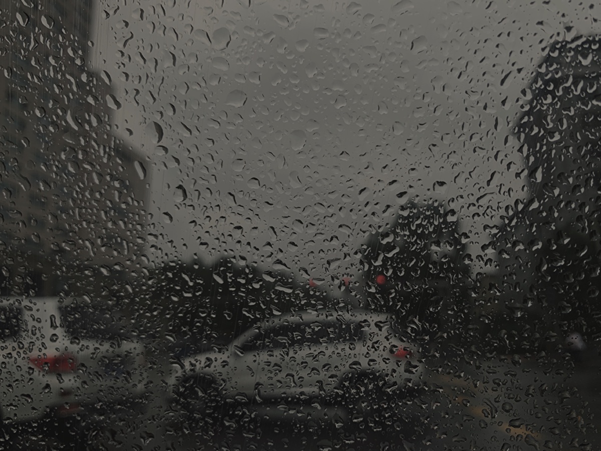 下雨天的一些照片黑色系