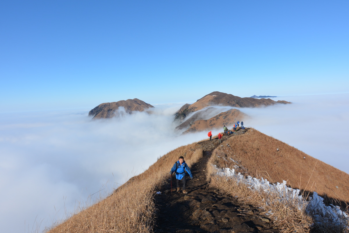 武功山绝望坡云海,拍于2019年元旦.
