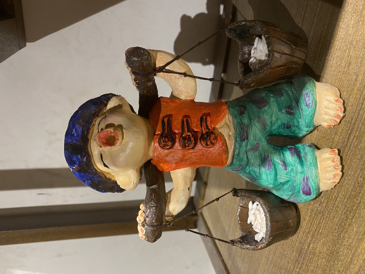 泥作品雕塑泥塑民间美术