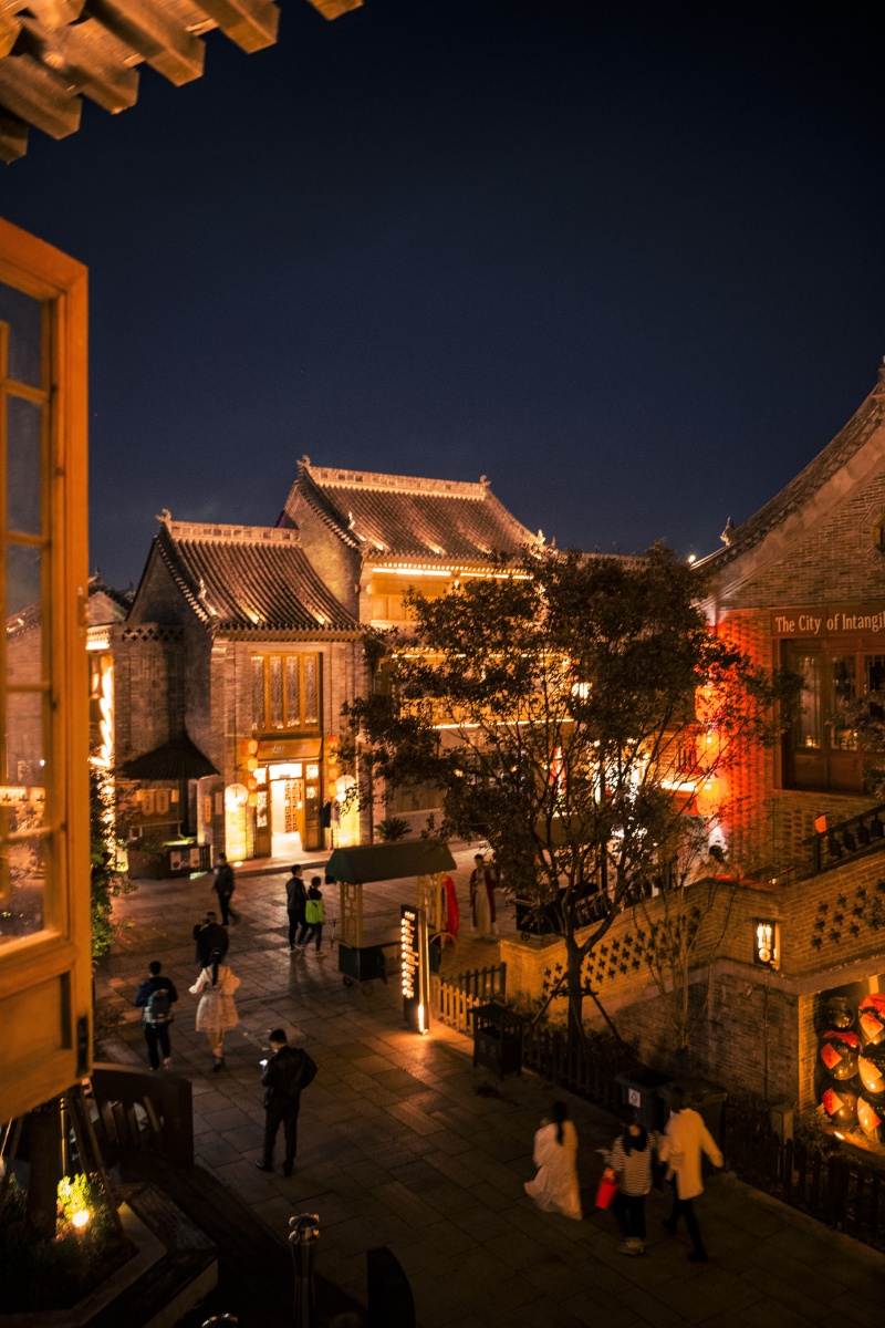 洛阳洛邑古城夜景
