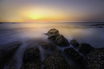 大黑石海域日落