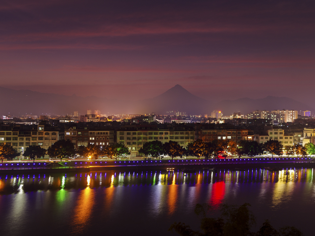 云霄江滨夜景一组