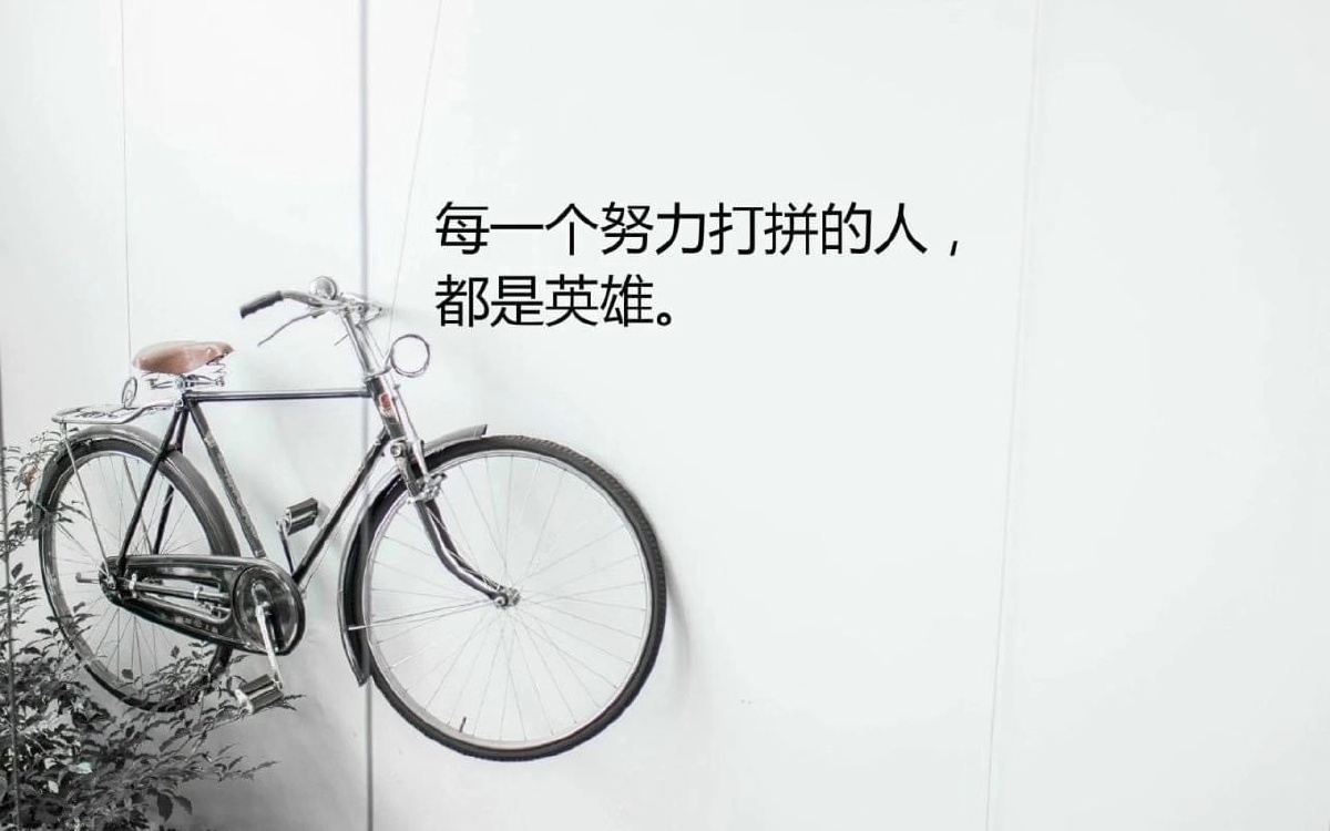 做一个打拼的努力人