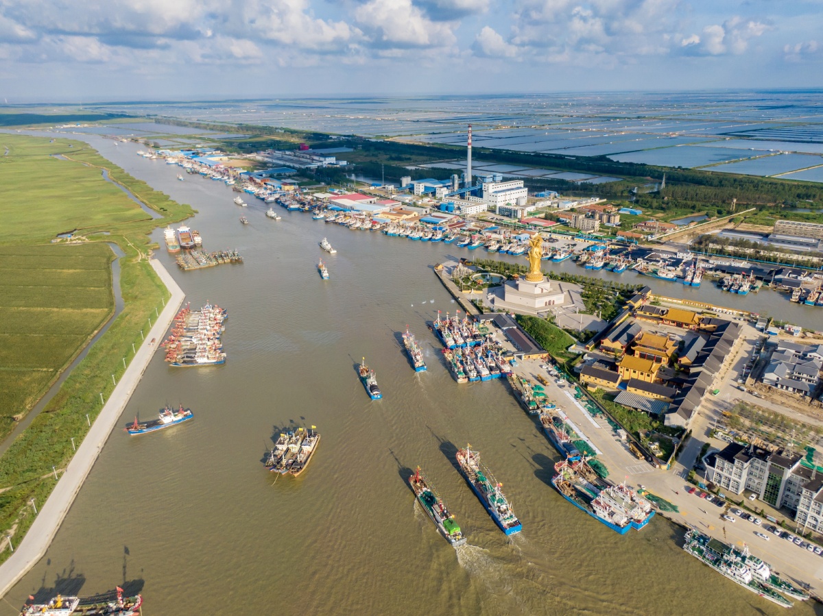 启航开捕盐城射阳黄沙港开捕节