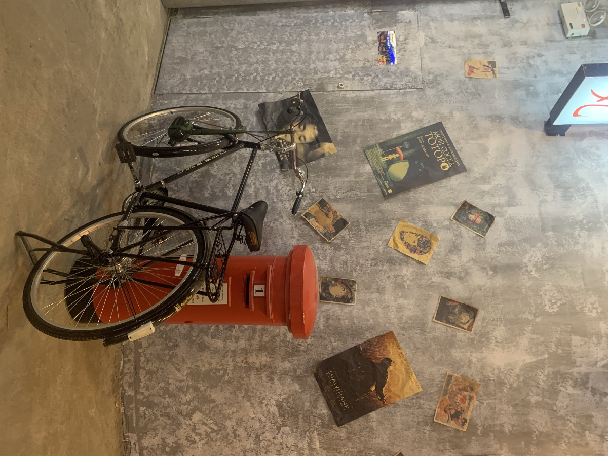 复古自行车邮箱复古活动老照片怀旧