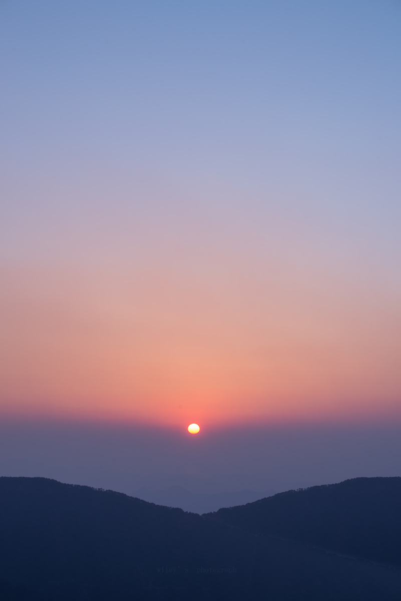 日落后最美的时光已流走