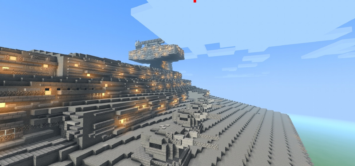 来看看minecraft的帝国歼星舰