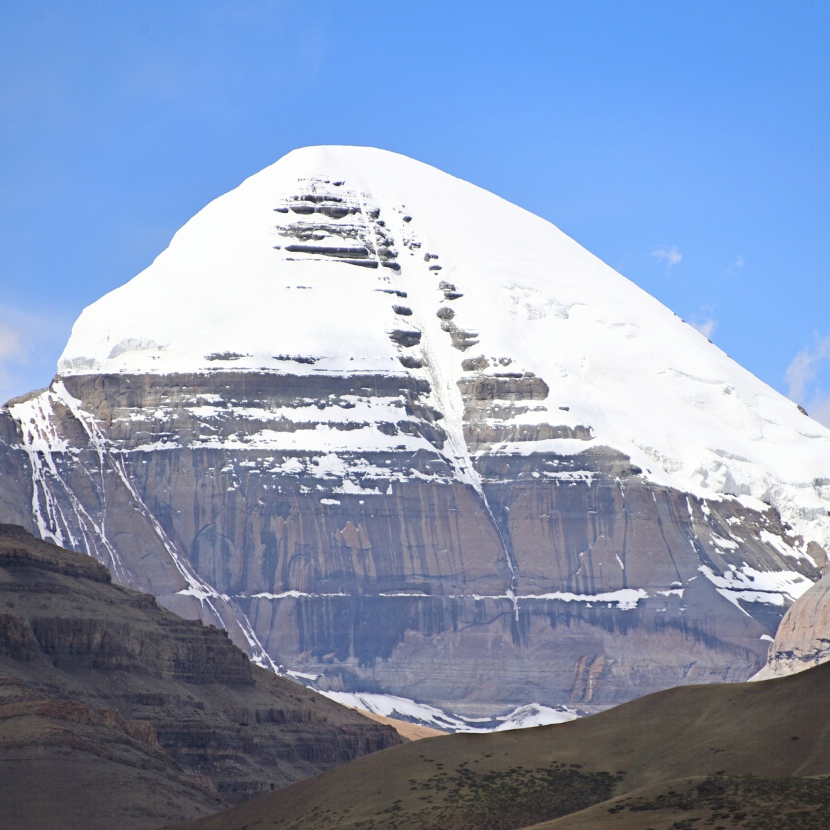 西藏自治区阿里地区冈仁波齐神山冰川
