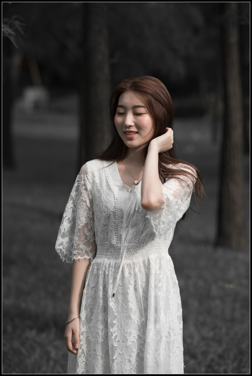 晓港人像五地点晓港公园模特素华