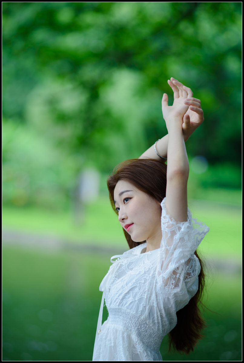 晓港人像四地点晓港公园模特素华