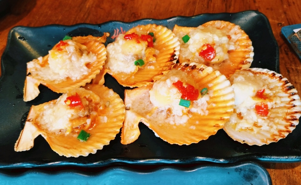 秋天的第一盘扇贝