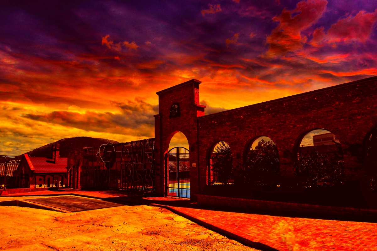 乳业长廊拍摄地云南个旧乍甸牛奶小镇