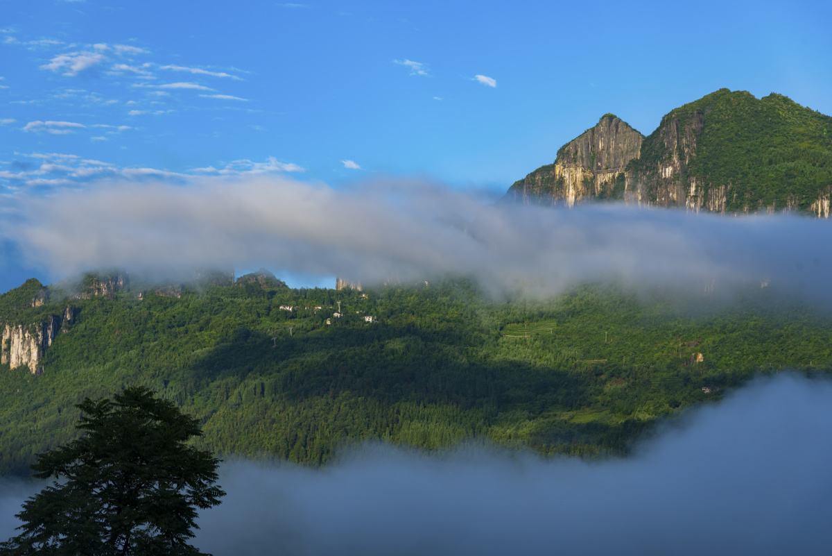 恩施大峡谷夏天美景