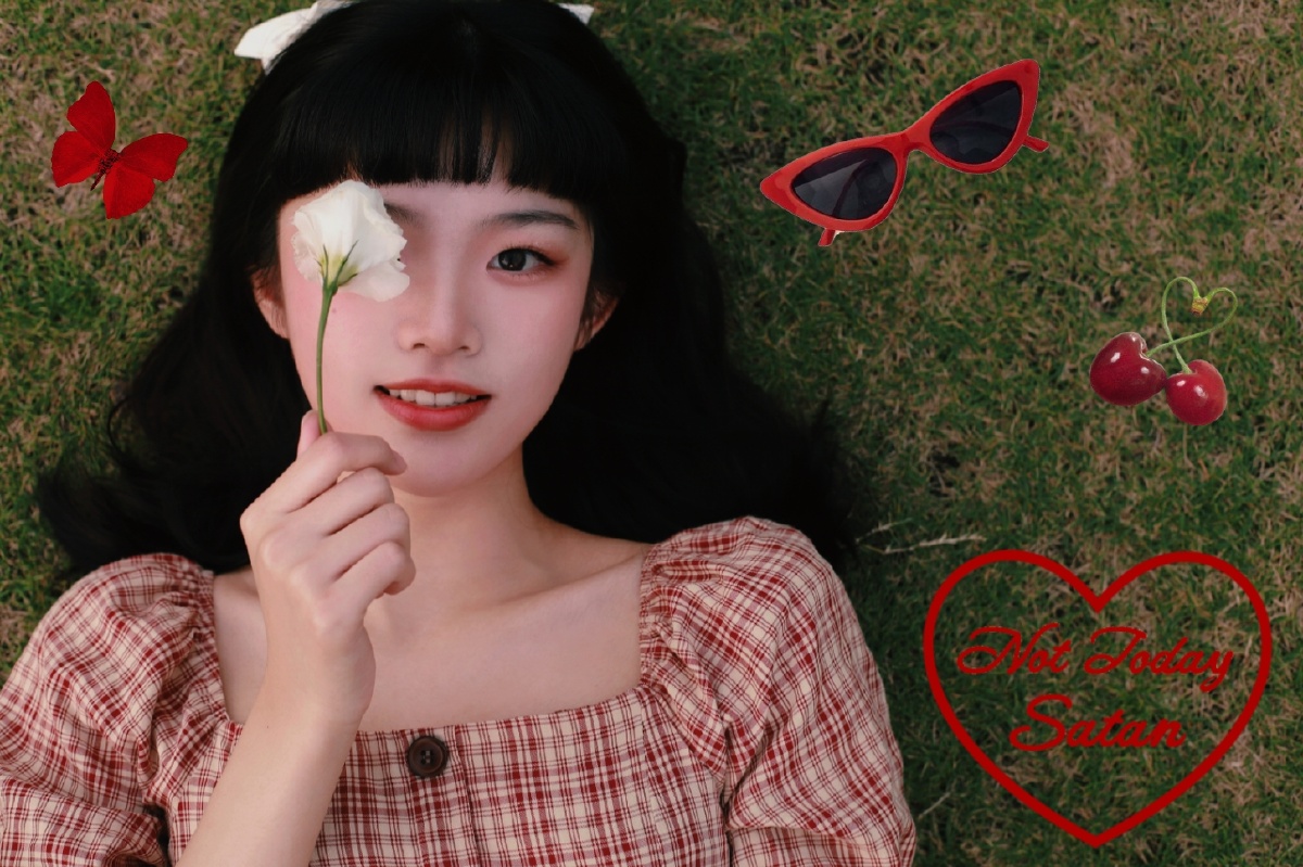 千禧年的艺术与色彩复古港风女孩写真