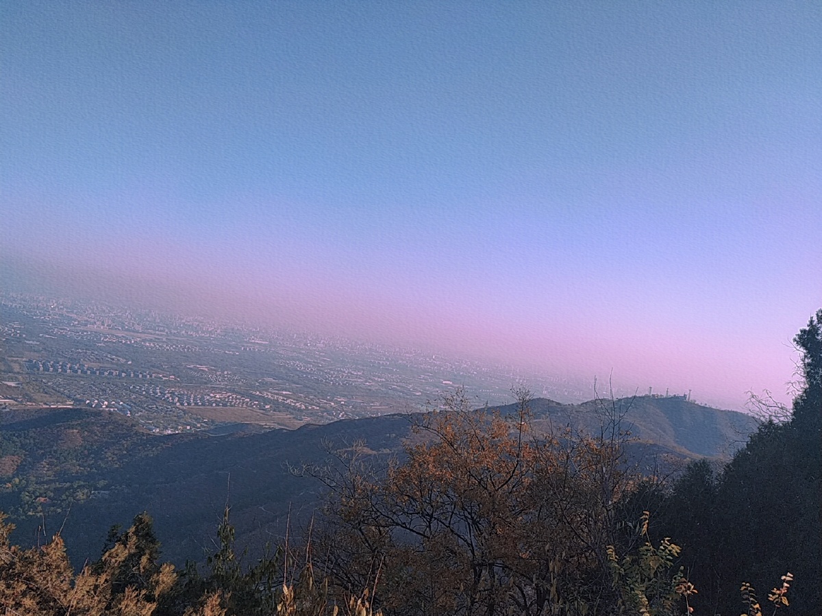 香山公园山顶风景
