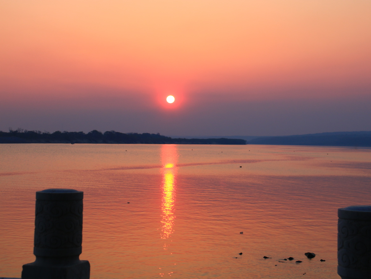 抚远东极广场今天的日出