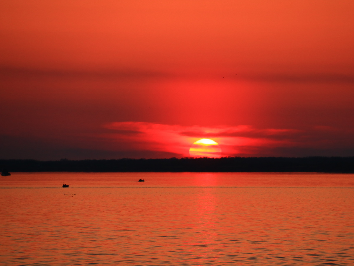 华夏东极抚远今天的夕阳西下! - 恋夕阳 - 图虫