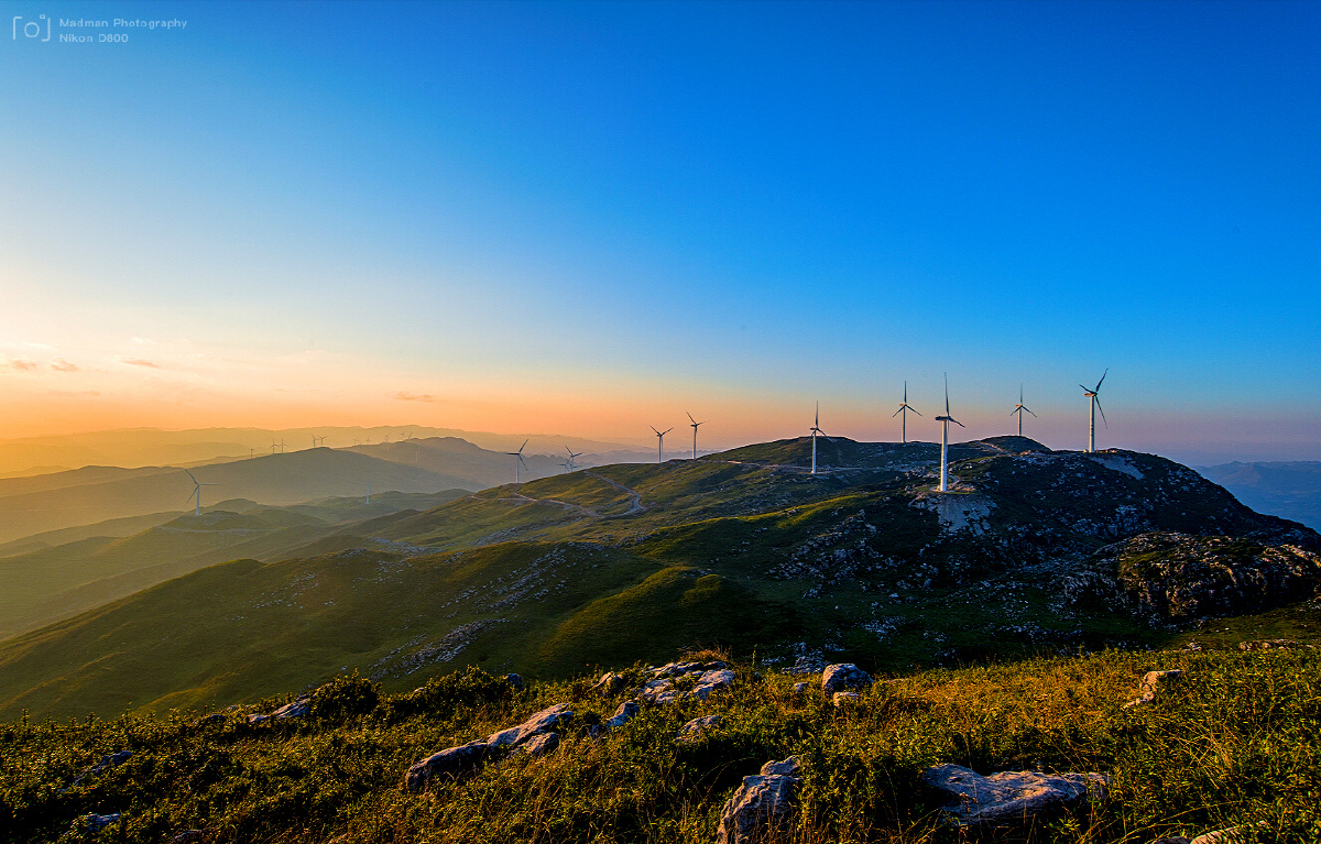 六盘水韭菜坪落日