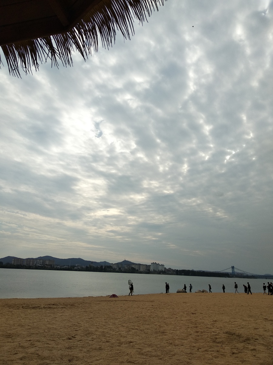 草芦沙滩中国湖北省襄阳市樊城区鱼梁洲旅游开发区2020年10月16日