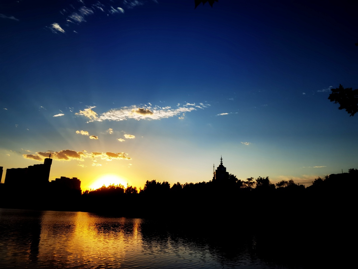 大美北京夕阳余晖