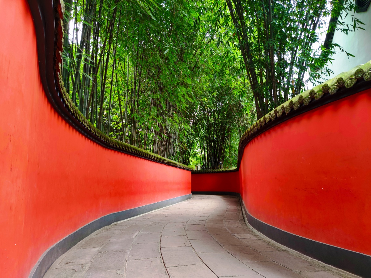 四川成都#武侯祠红墙 - 祝耶啵赛道平安