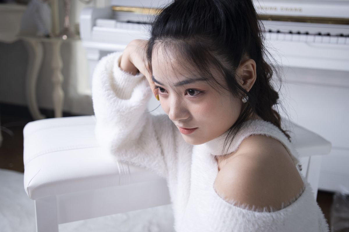 美女人像摄影室内写真