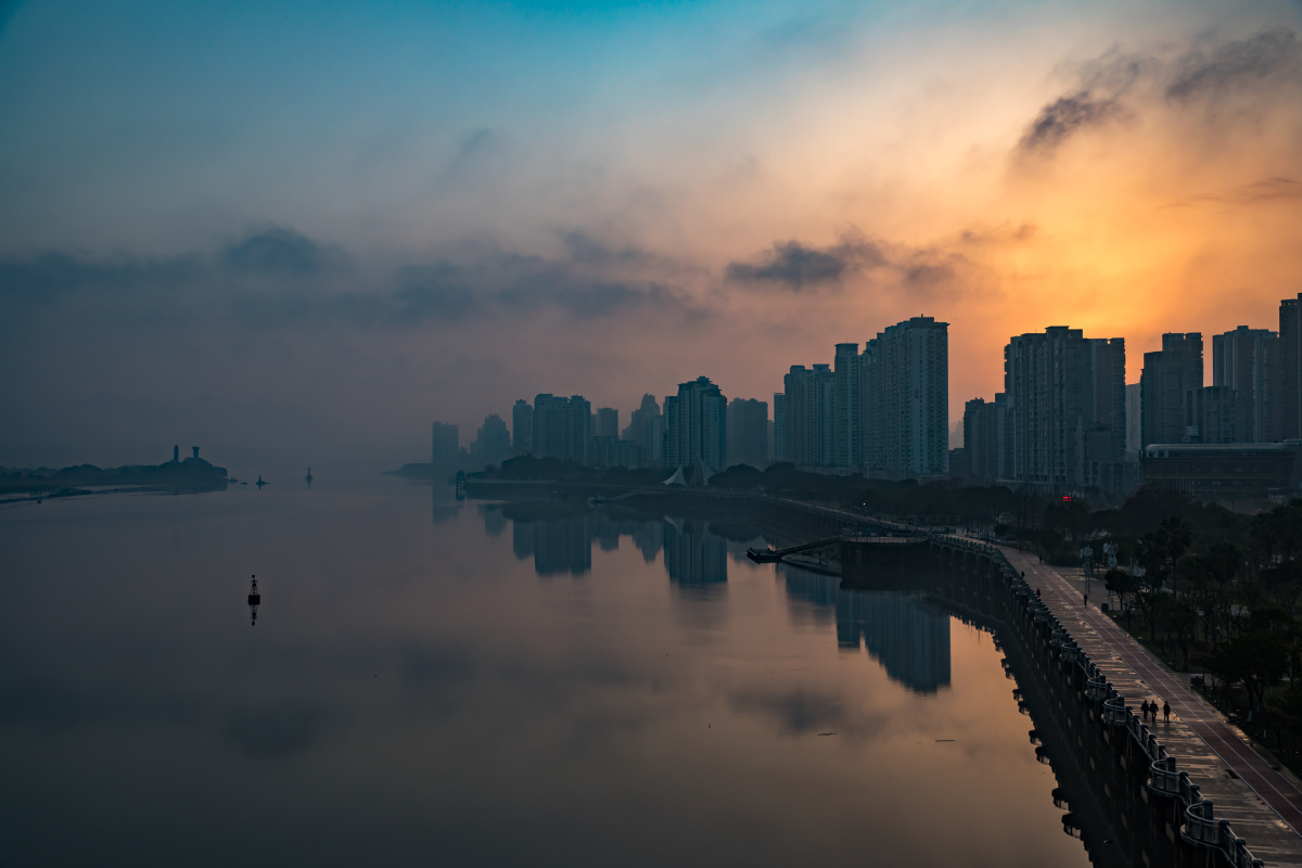 瓯江晨曦