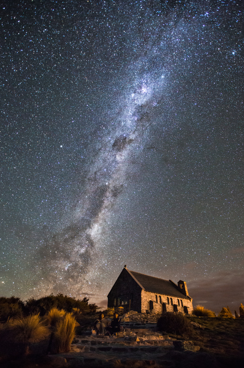 摄于新西兰特卡波这片区域是世界上第一个星空自然保护区