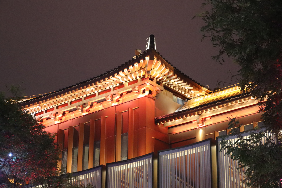 大唐不夜城仿古建筑亮丽夜景