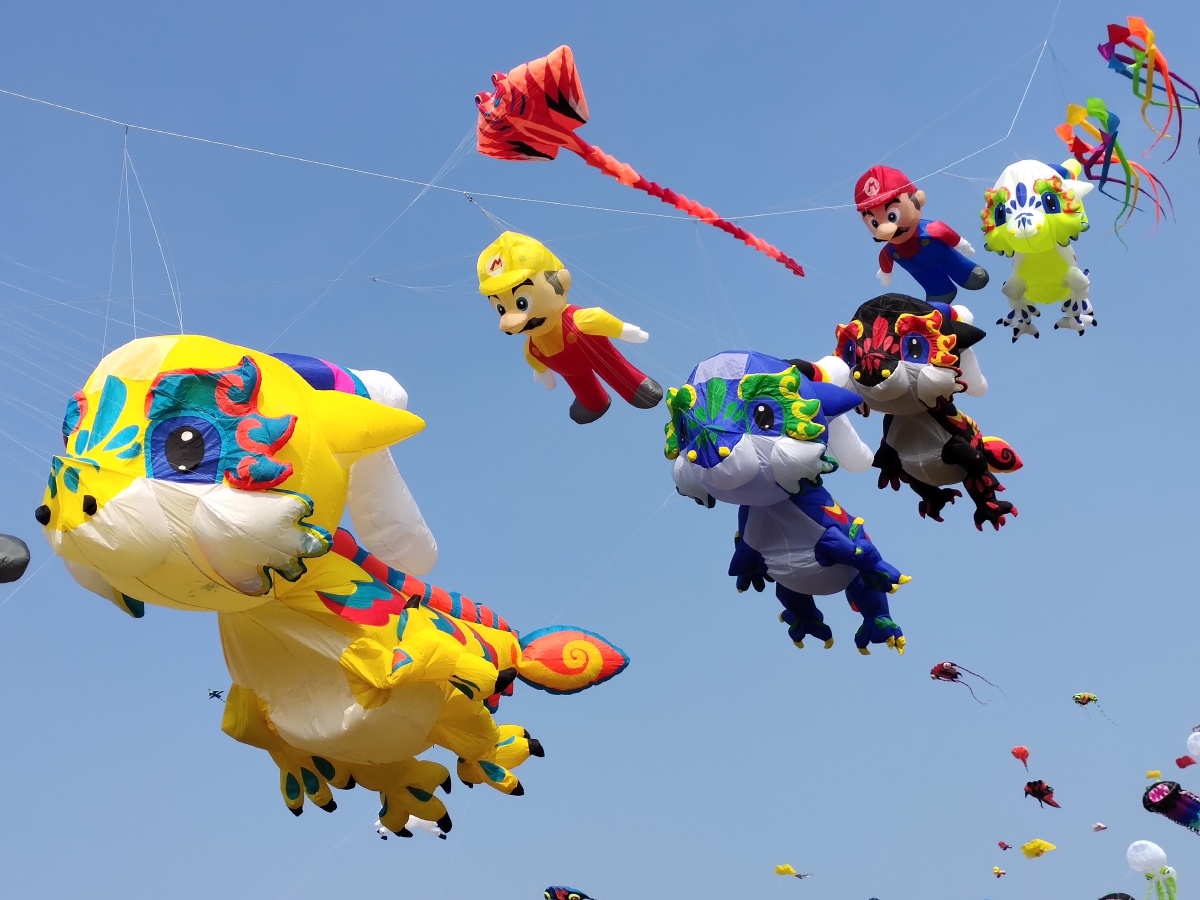 潍坊风筝节卡通风筝小兔子