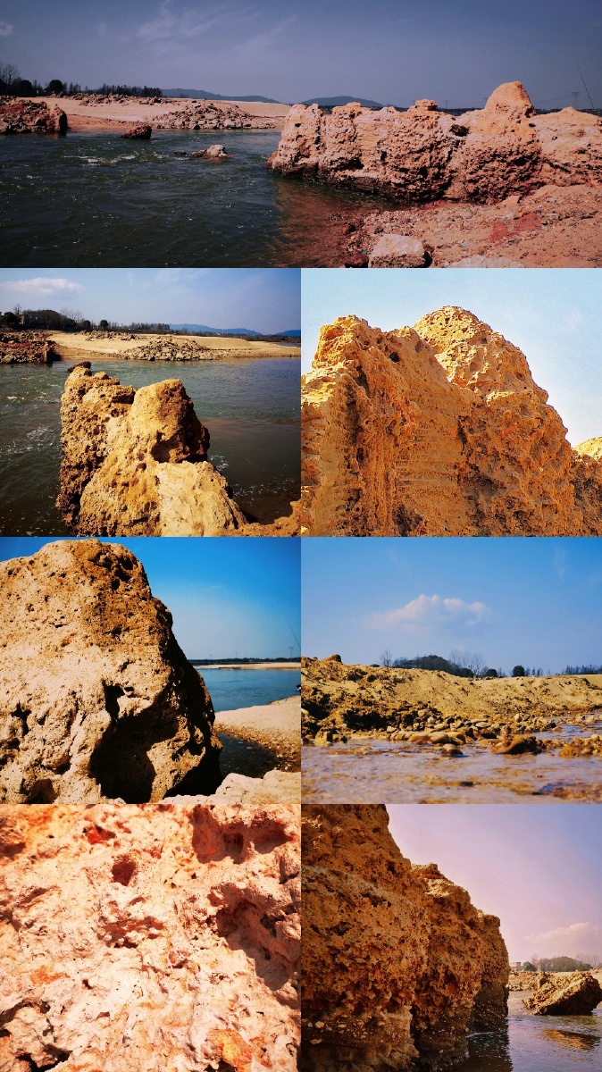 平原侵蚀柱真的很神奇侵蚀柱一侧是大坝另一侧是河滩