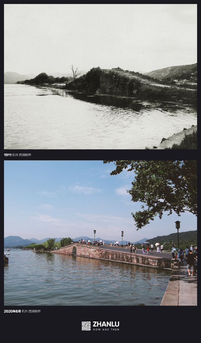 老杭州照片杭州西湖老照片杭州断桥老照片杭州老照片断桥西湖断桥老