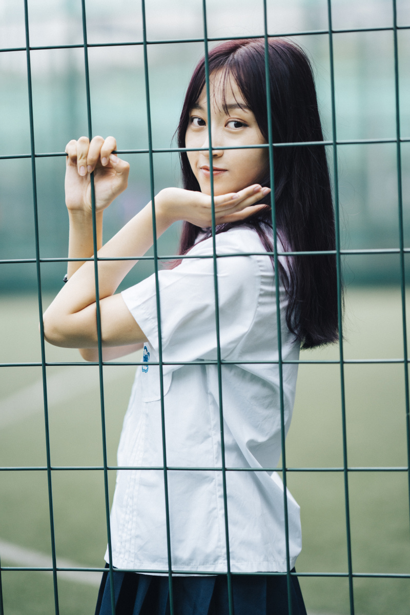 可爱的校服女生