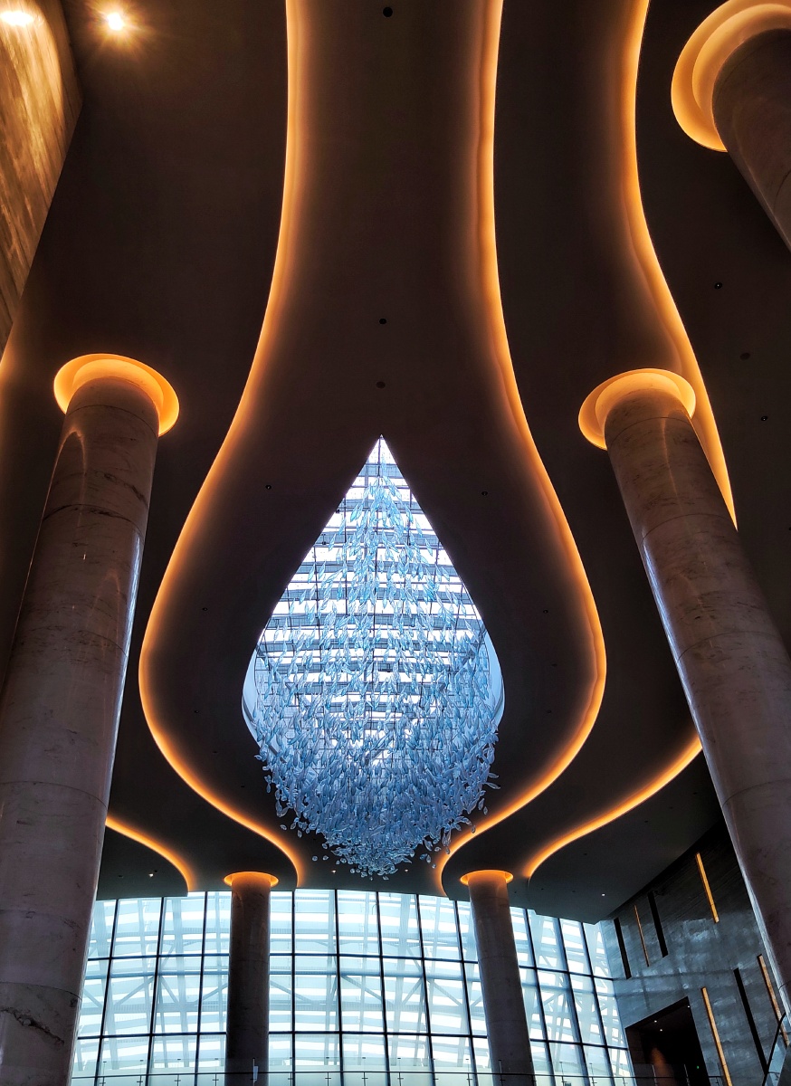 厦门佰翔五通酒店大堂屋顶