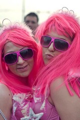 two pink girl
