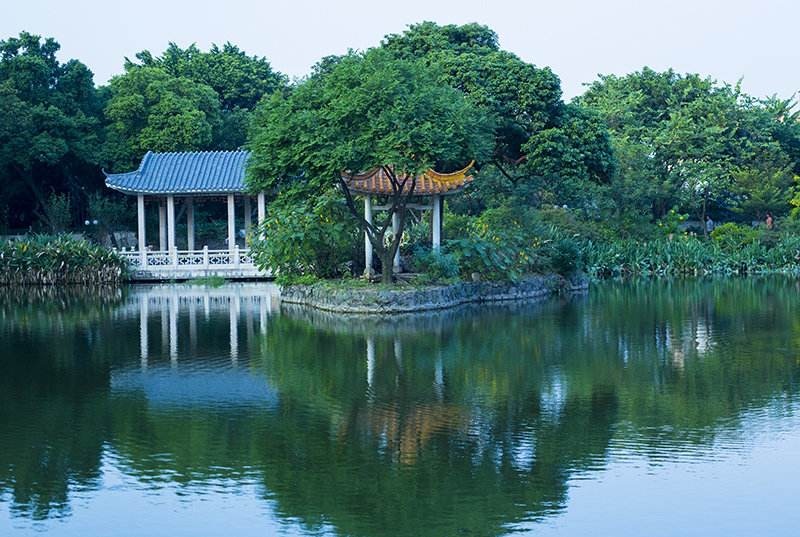 广州黄埔军校天鹿湖