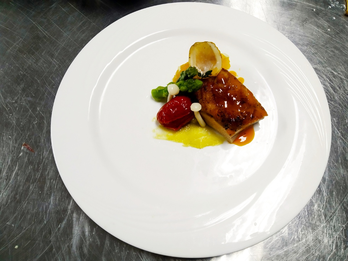 法式香橙鸭胸四个摆盘不一样的