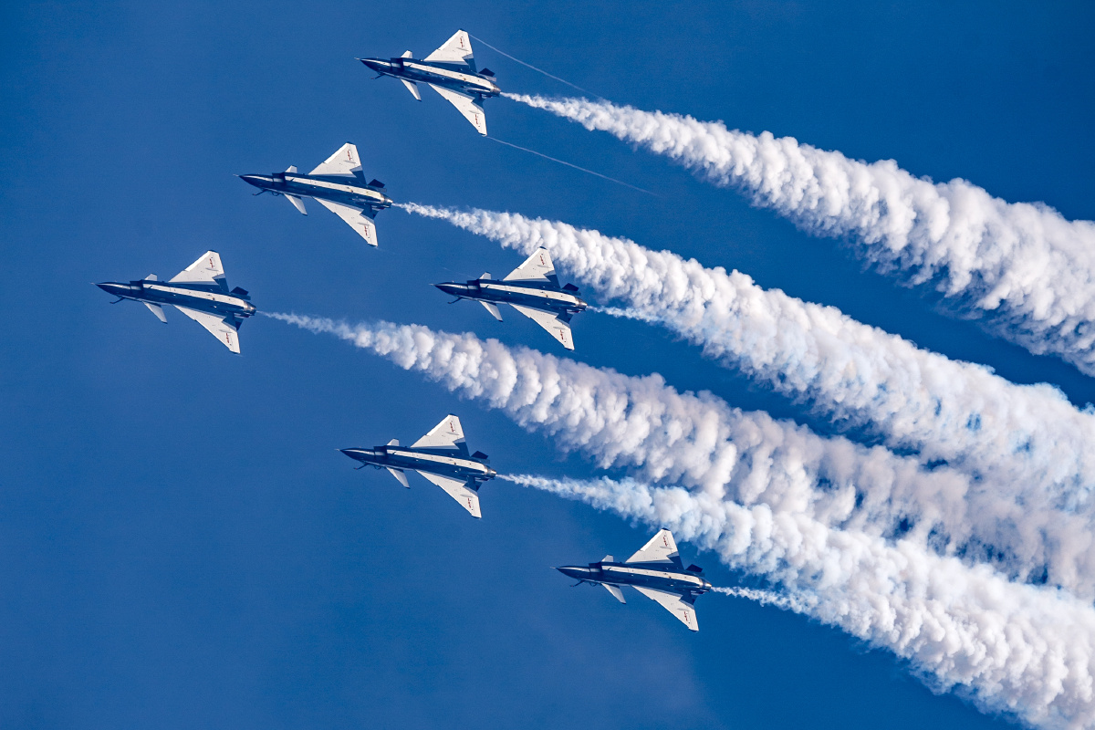 中国空军八一飞行表演队资料图