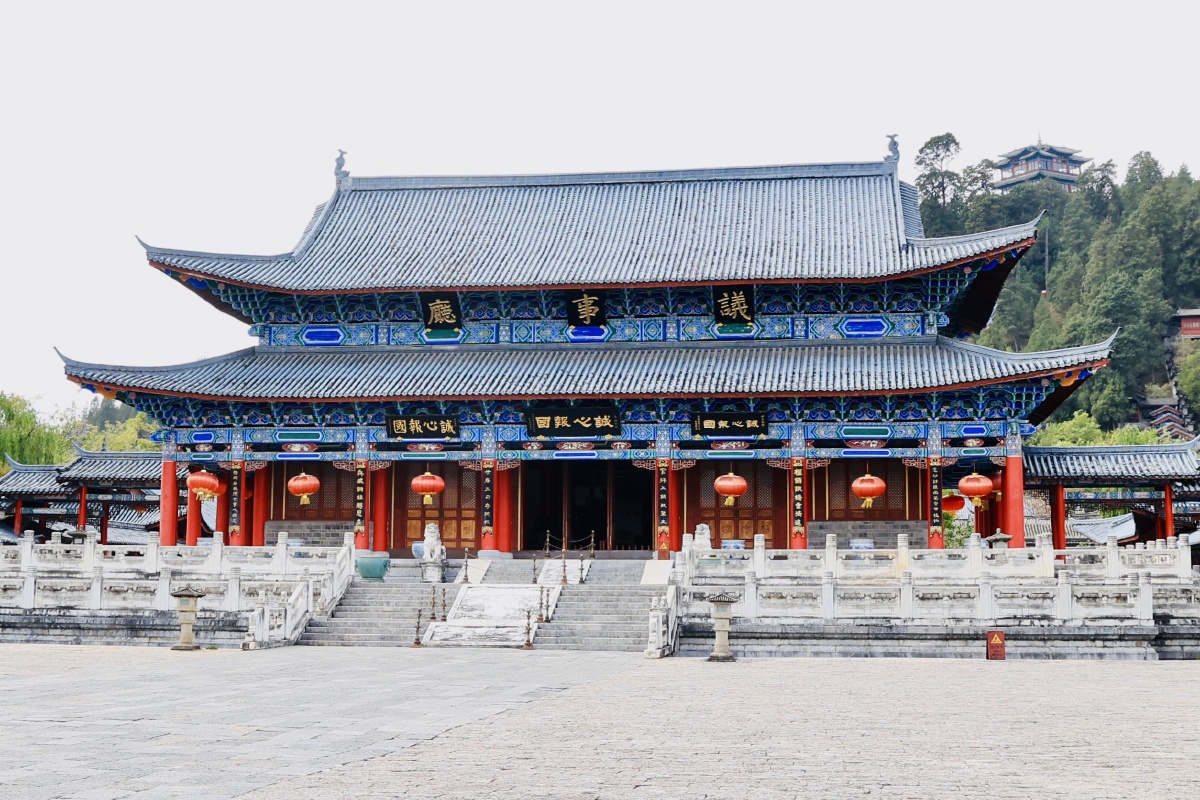 丽江木府,是当年木氏土司在丽江的宫殿,仿紫禁城而建.