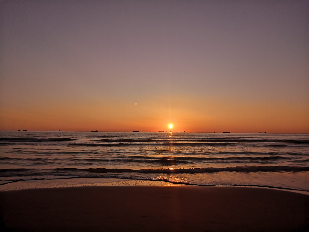 海边黄昏日落