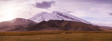 慕士塔格峰全景图-自己调整
