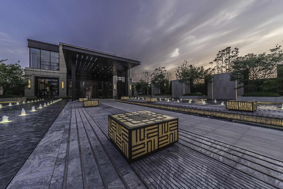 楼盘售楼处夜景拍摄