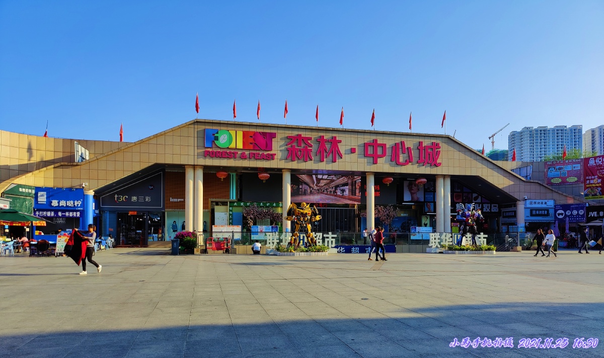 手机随手一拍百色市森林中心城