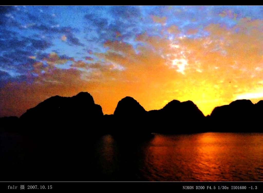 YNxlw-41夕照越南下龙湾