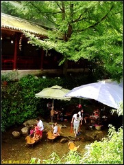 QCS-51在飞泉沟休闲的游客